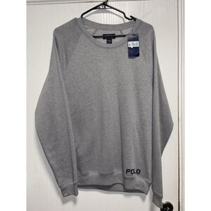 Polo Ralph Lauren Crew Neck Regular Fit Mens Sleepwear Sweatshirt Grey size Med